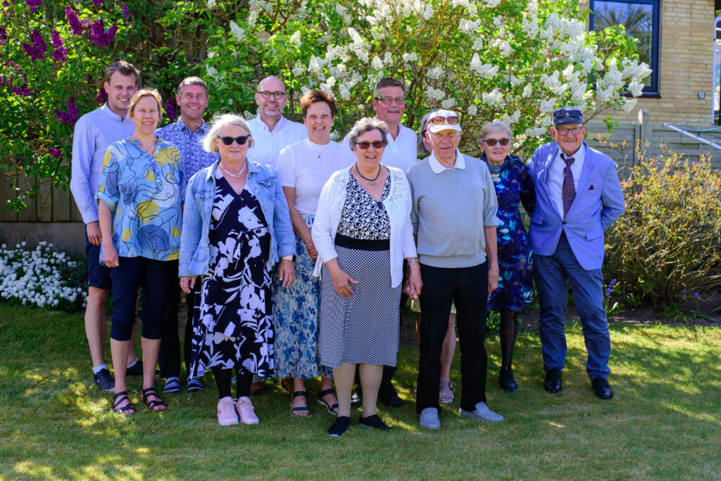 Familien Stender. Foto taget i 2023 i Svendborg til Mogens Stenders 80 års fødselsdag af Per Palmkvist Knudsen