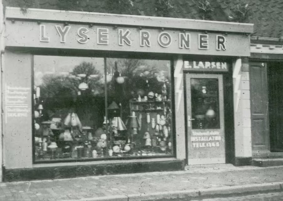 Lundevej 6 som lampe butik. Foto: arkiv.dk