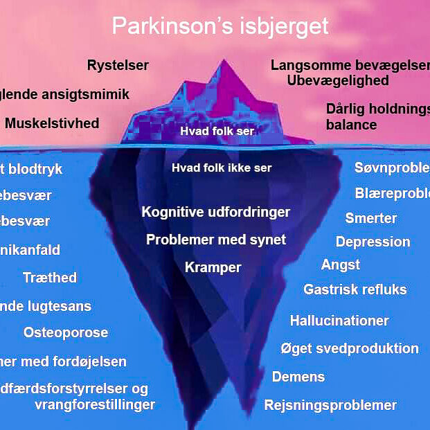 Parkinsons isbjerget. Grafik; David Wrubel
