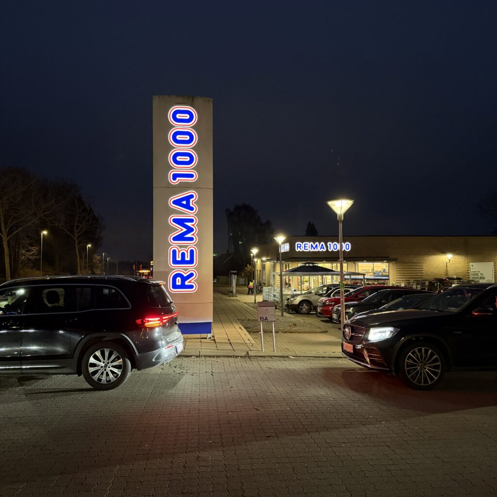 Travlt ved Rema 1000 i Blovstrød