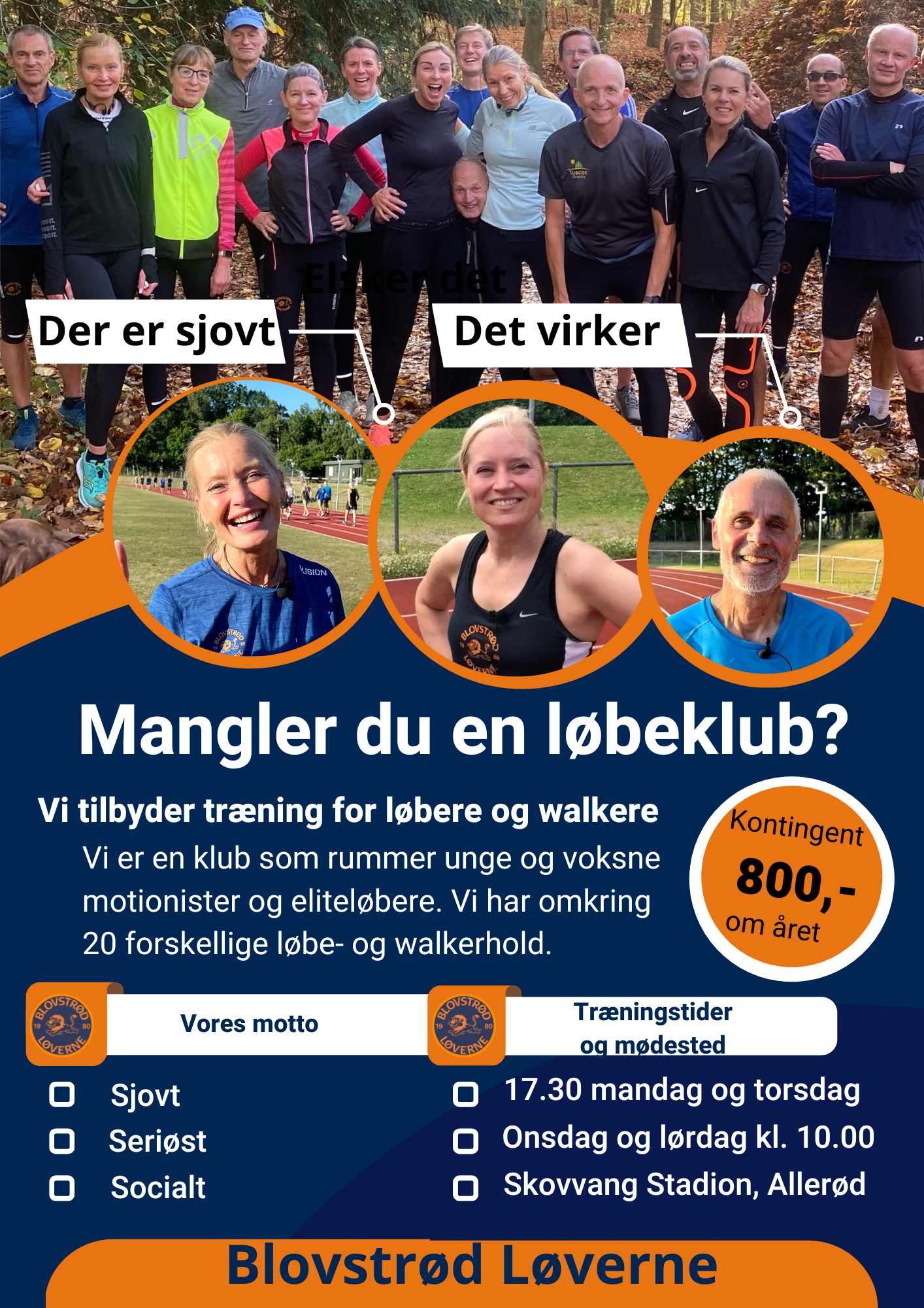 Blovstrød har en af Danmarks største løbeklubber