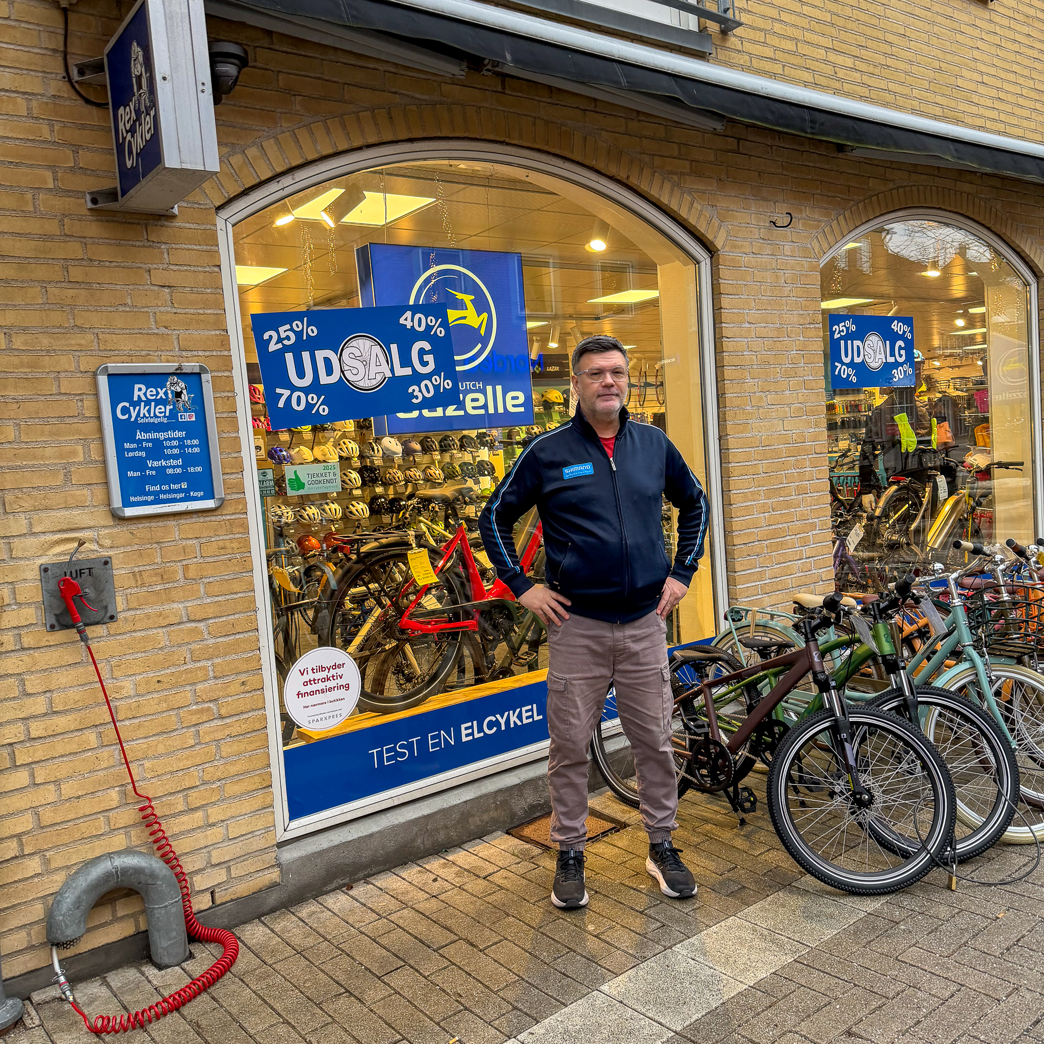 Rex cykler i Midtbyen