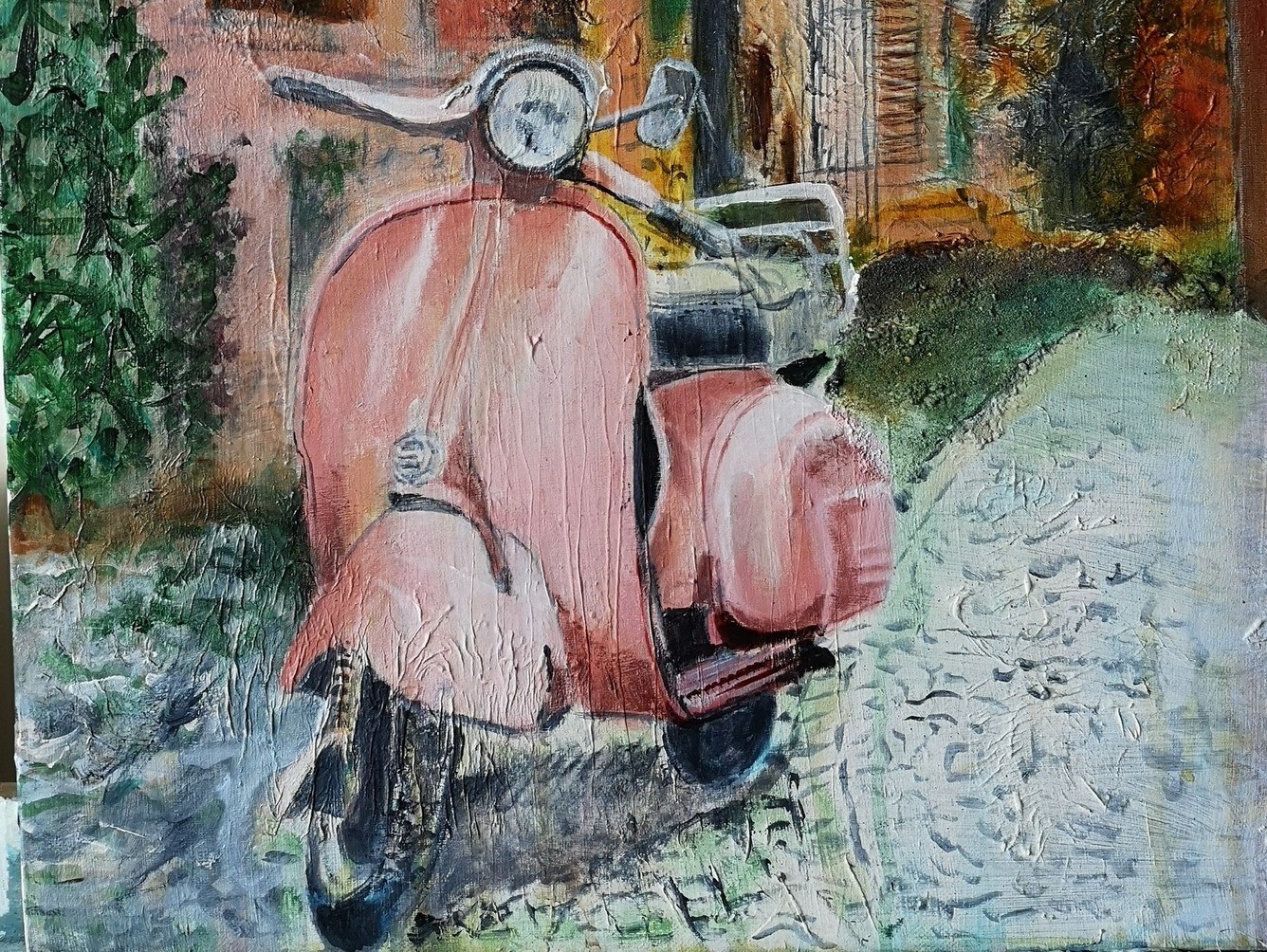 Gamle scootere og dejlige dyr på Kirkehavegaard
