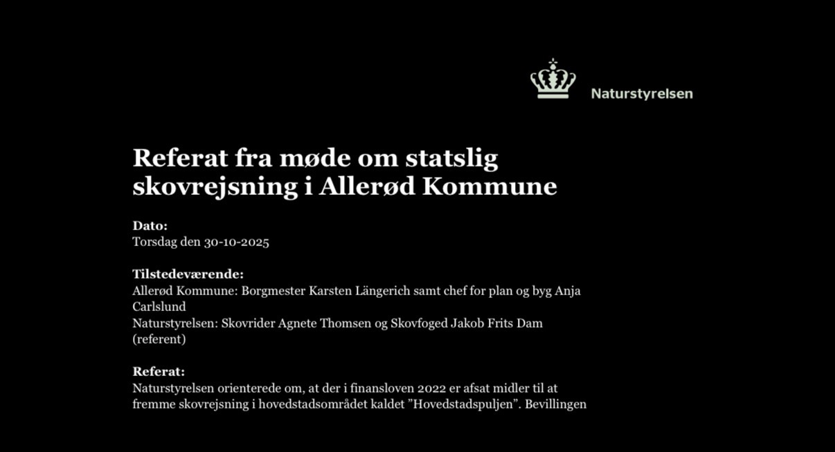 Naturstyrelsen tilbød d 30. oktober at købe og vedligeholde området