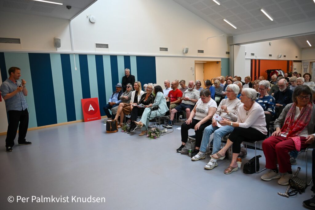 Publikum itl tidligere Kulturminister Jytte Hildens grundslovstale i Allerød Miki Miki Dam Larsen (A) var vært. Foto: BLV/Per Palmkvist Knudsen