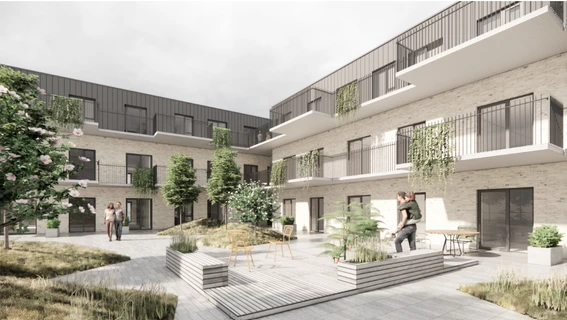 Visualisering af byggeriet Allerhøj